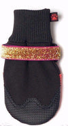 Gold Glitter- (sizes 0-3 only) Poochieboots 0/1 Gold Glitter 